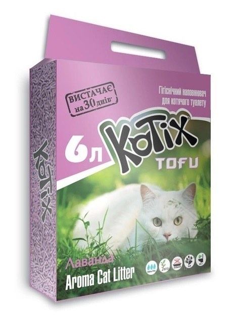 Kotix Tofu Соєвий наповнювач для котячого туалету, 6 л