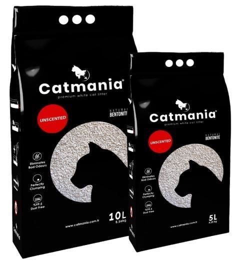 Catmania Бентонітовий наповнювач для котячого туалету, без аромату 