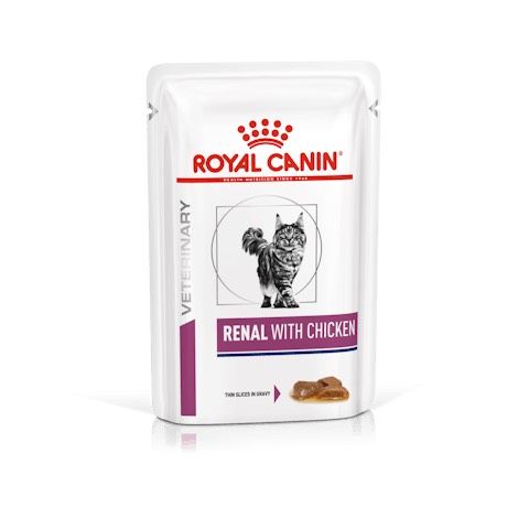 Royal Canin Vet Renal with Chicken Вологий корм для кішок при захворюванні нирок з куркою 85 г