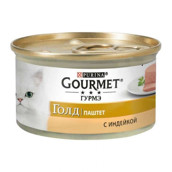 Purina Gourmet Голд Паштет Вологий корм для котів з індичкою 85 г