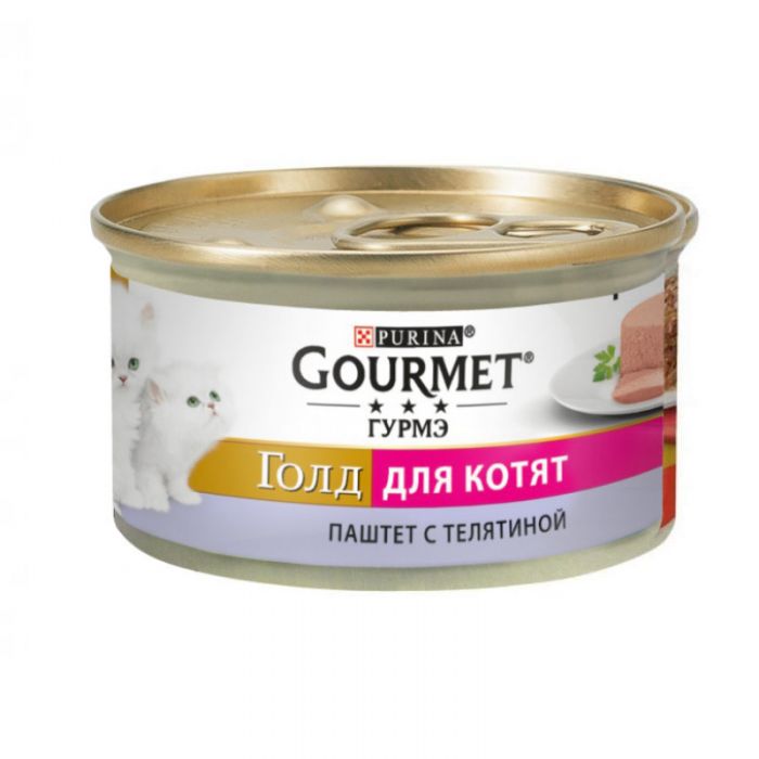 Purina Gourmet Голд Паштет Вологий корм для кошенят з телятиною 85 г