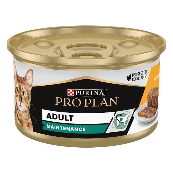 Purina Pro Plan Adult Вологий корм для кішок паштет зі шматочками курки 85 г