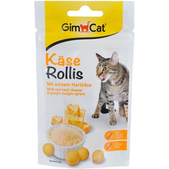 GimCat Kase-Rollis - вітамінізовані ласощі з сиром для котів