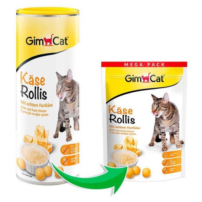 GimCat Kase-Rollis - вітамінізовані ласощі з сиром для котів