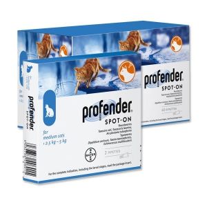 Bayer Profender - антигельминтик для кошек Байер Профендер 2,5-5 кг