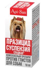 Api-san Празицид-суспензия для собак - 10 мл