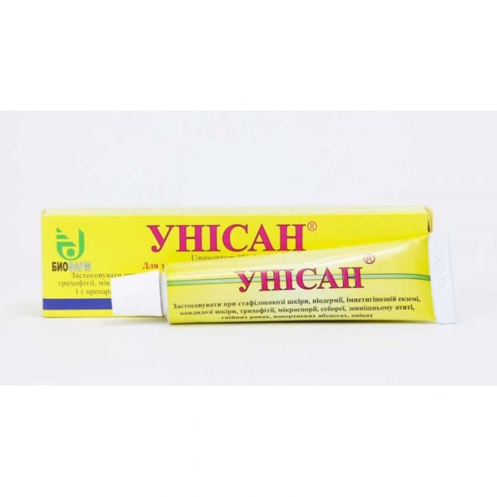 Унісан Мазь для лікування захворювань шкіри тварин 15 г Біофарм