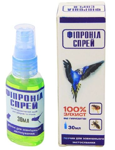 Фіпроніл спрей для гризунів та птахів 30 мл Круг