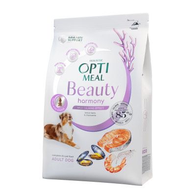 Optimeal Dog Beauty Harmony Mild Calming Effect Сухий корм для собак усіх порід з морепродуктами