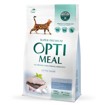 Optimeal Adult Cat Cod Fish Сухий корм для дорослих котів з тріскою