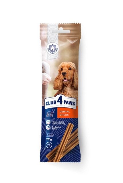 Club 4 Paws Premium Dental Sticks Ласощі для собак середніх порід жувальні палички