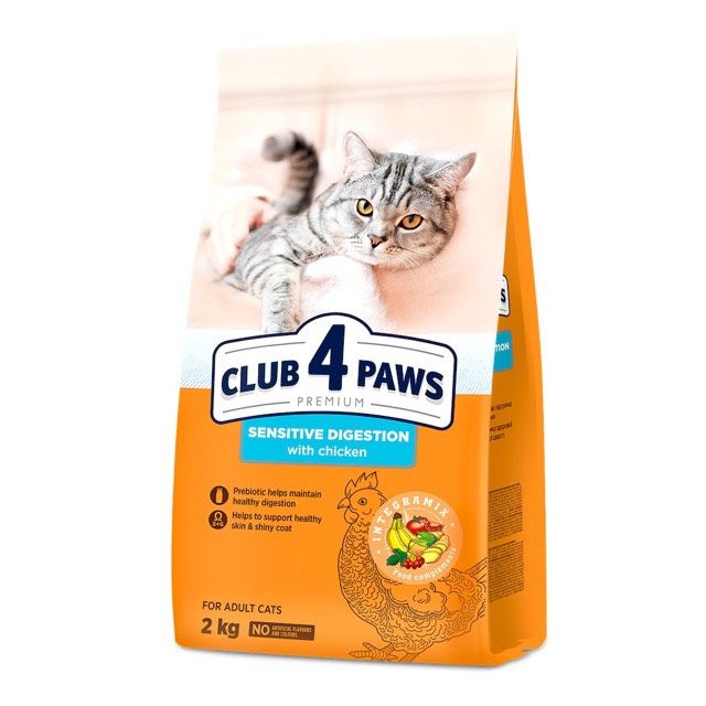 Club 4 Paws Сухий корм для котів з чутливим травленням