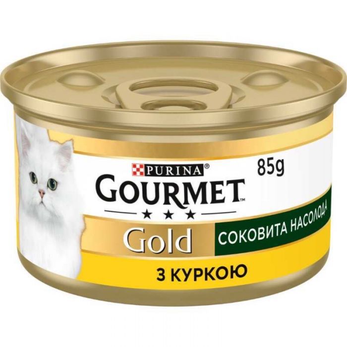 Purina Gourmet Голд Соковита насолода Вологий корм з куркою 85 г