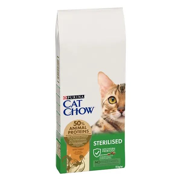 Purina Cat Chow Sterilised Сухий корм для стерилізованих кішок, з індичкою