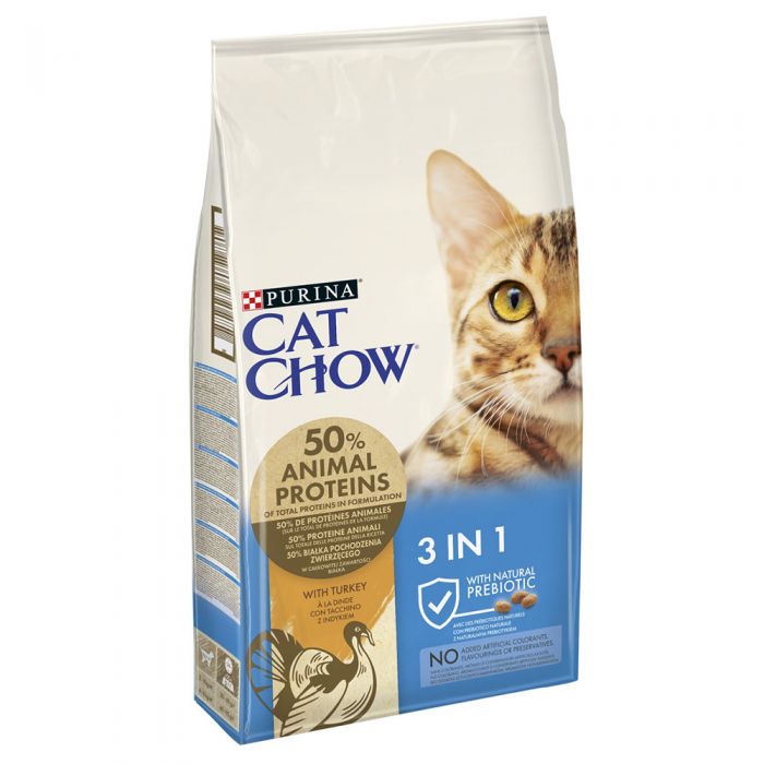 Purina Cat Chow Feline 3 in 1  Сухий корм для дорослих кішок