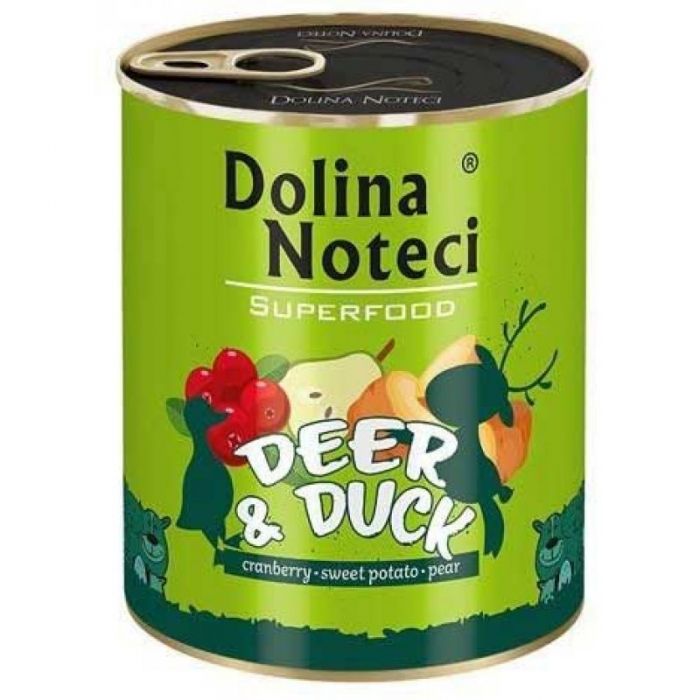 Dolina Noteci Superfood Deer & Duck Консерви для собак з олениною і качкою 800 г