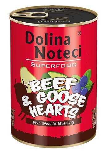 Dolina Noteci Superfood Beef & Goose Hearts Консерва для собак з яловичиною та гусячими серцями 800 г