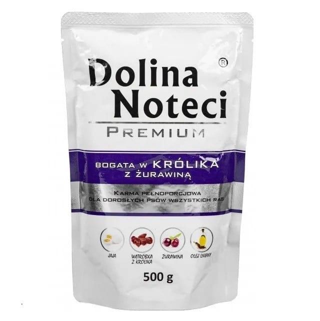 Dolina Noteci Premium Вологий корм для собак з кроликом та журавлиною 500 г