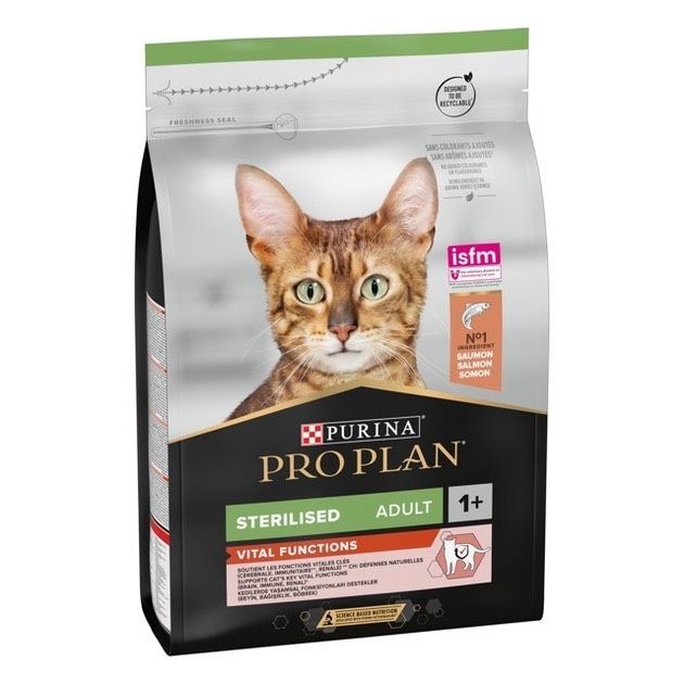 Purina Pro Plan Sterilised Сухий корм для кастрованих котів, лосось, на вагу