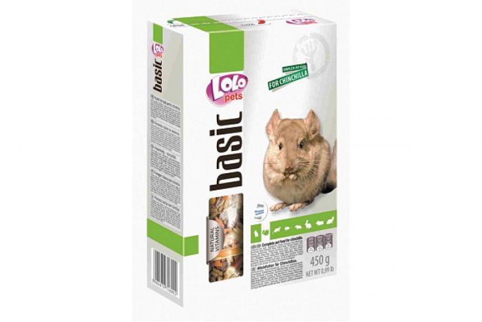 Корм для шиншил LoLo Pets basic, 450 гр