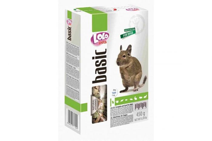 Корм для дегу LoLo Pets basic, 450 гр